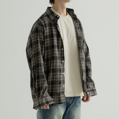 Over-Fit Checkered Shirt