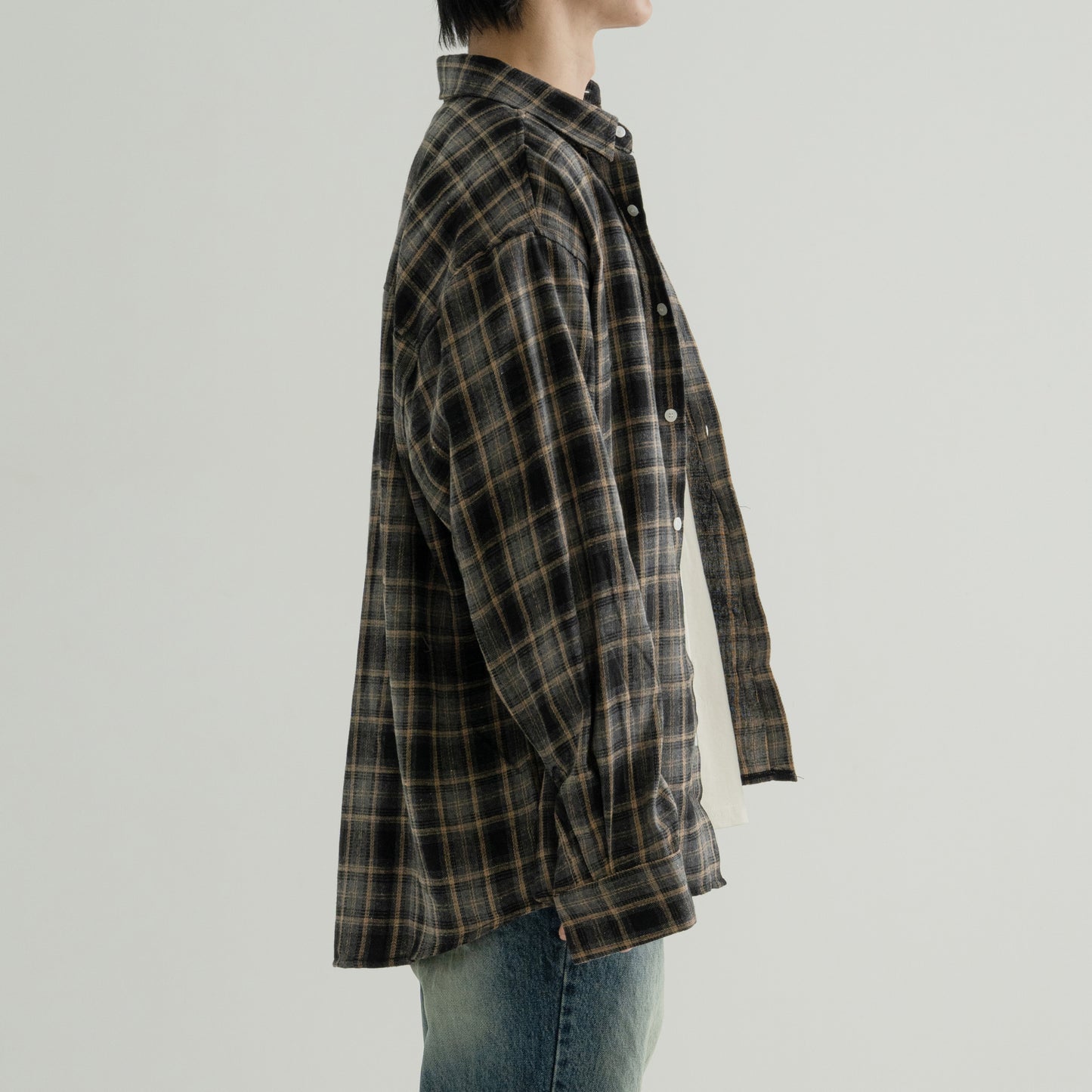 Over-Fit Checkered Shirt