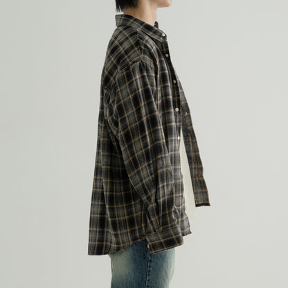 Over-Fit Checkered Shirt