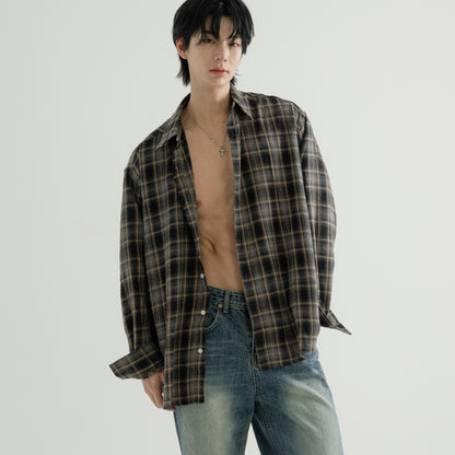 Over-Fit Checkered Shirt