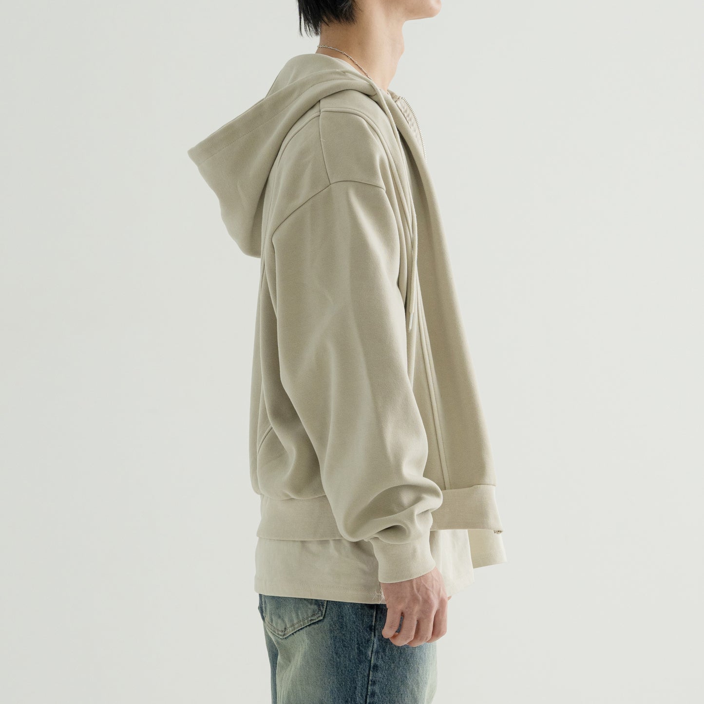 Vintage Pigment zip-up Hoodie