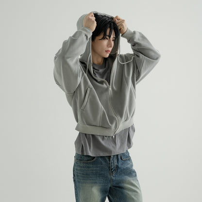 Vintage Pigment zip-up Hoodie