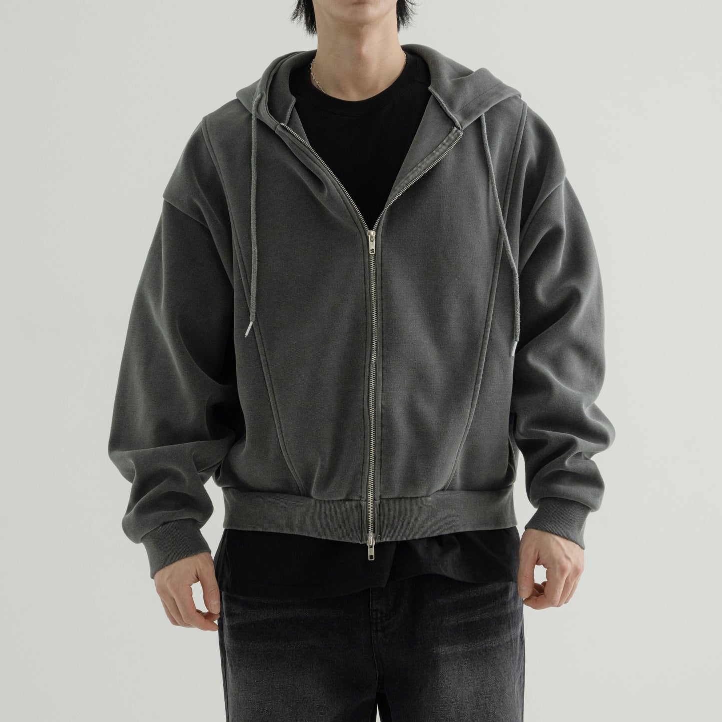 Vintage Pigment zip-up Hoodie