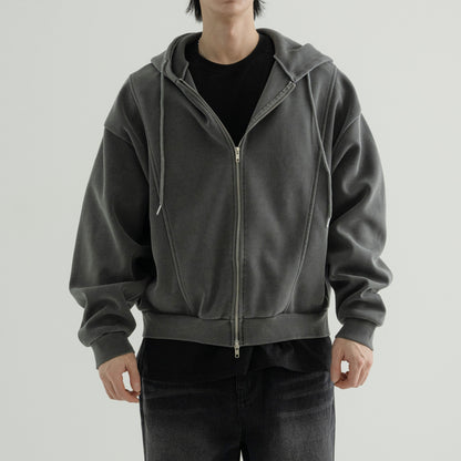Vintage Pigment zip-up Hoodie