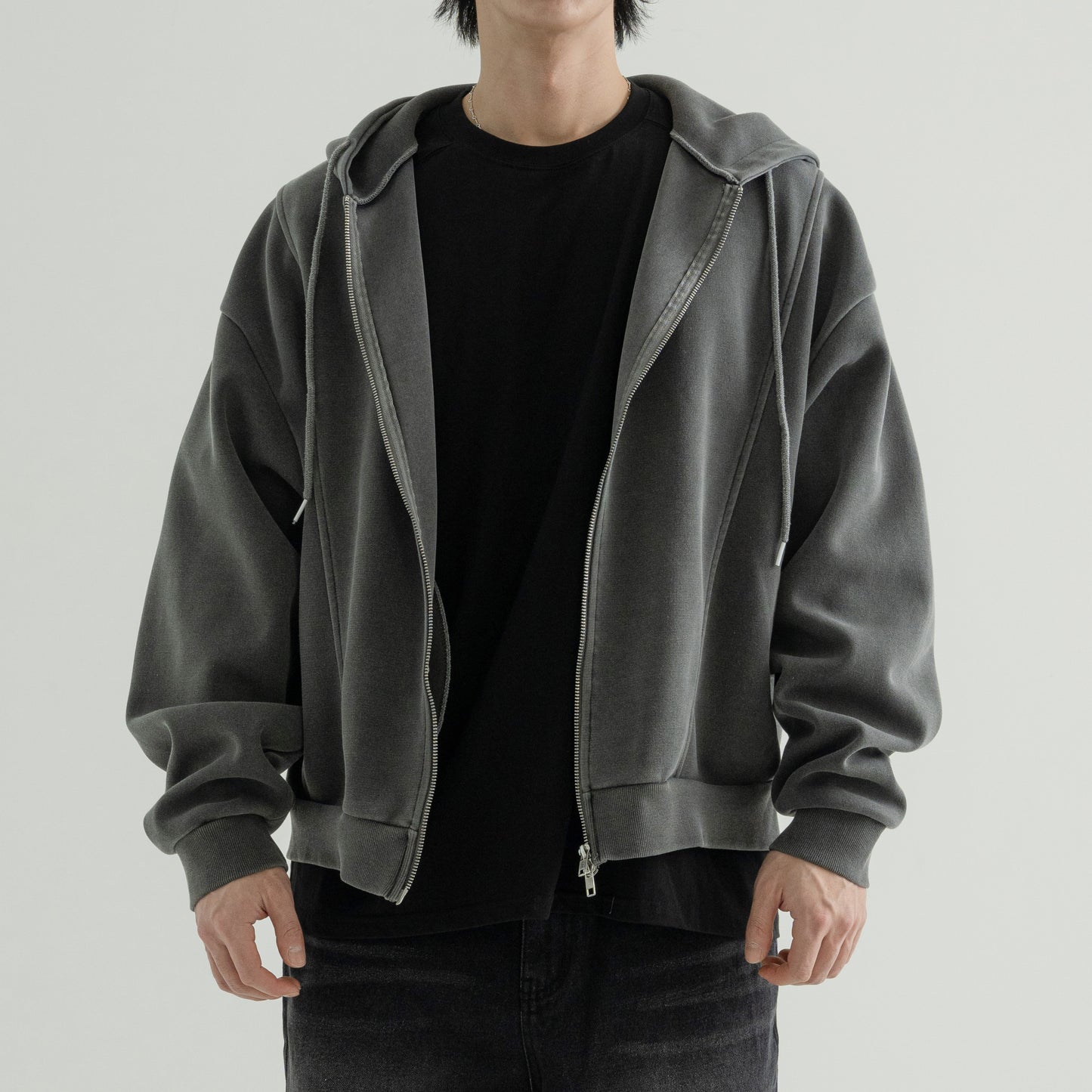 Vintage Pigment zip-up Hoodie