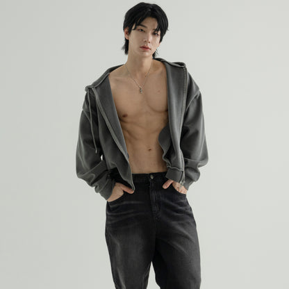 Vintage Pigment zip-up Hoodie