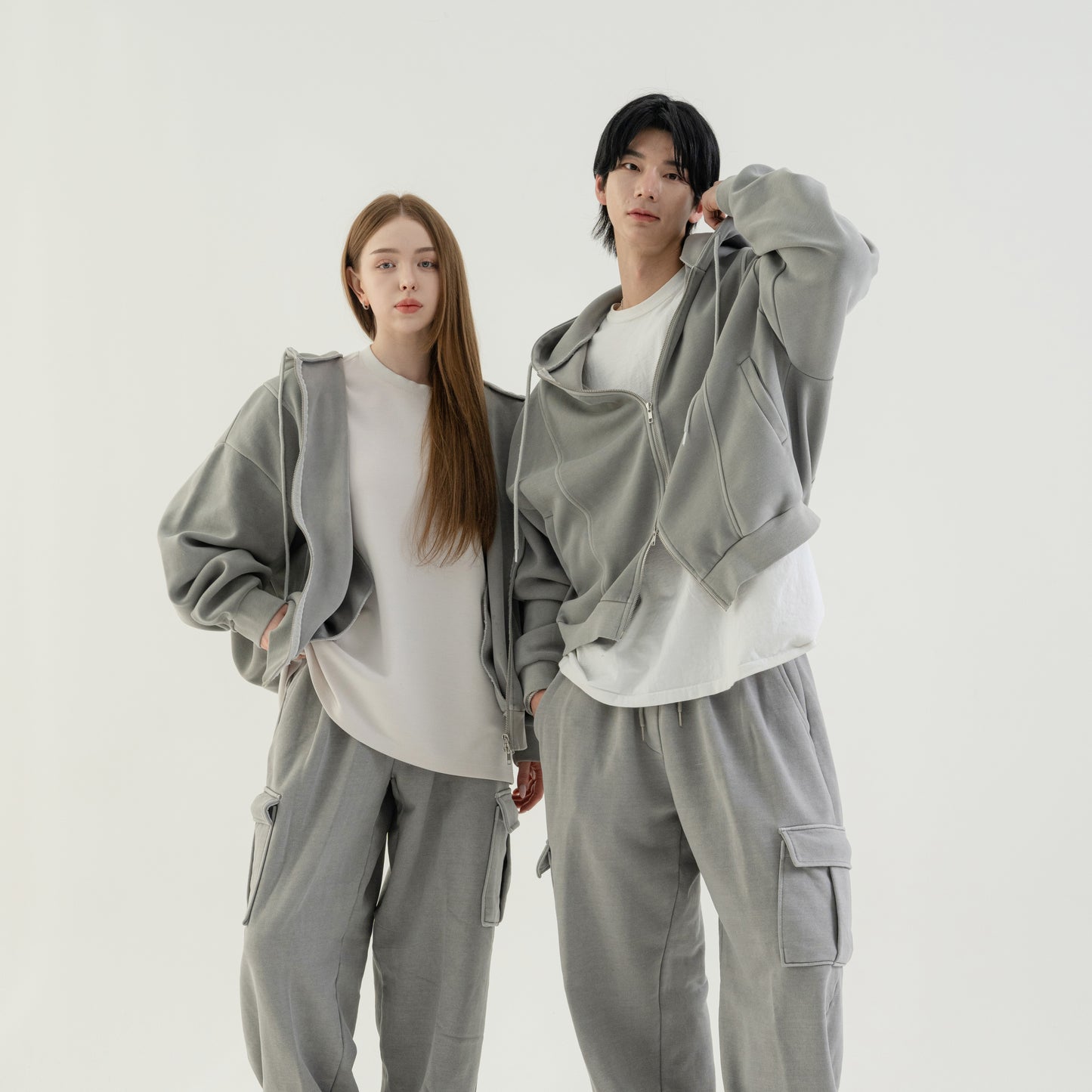 Vintage Pigment zip-up Hoodie