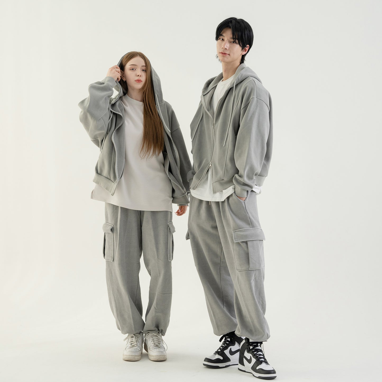 Vintage Pigment zip-up Hoodie