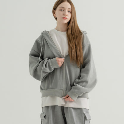 Vintage Pigment zip-up Hoodie