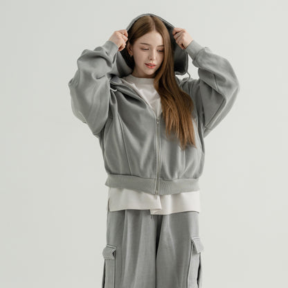 Vintage Pigment zip-up Hoodie