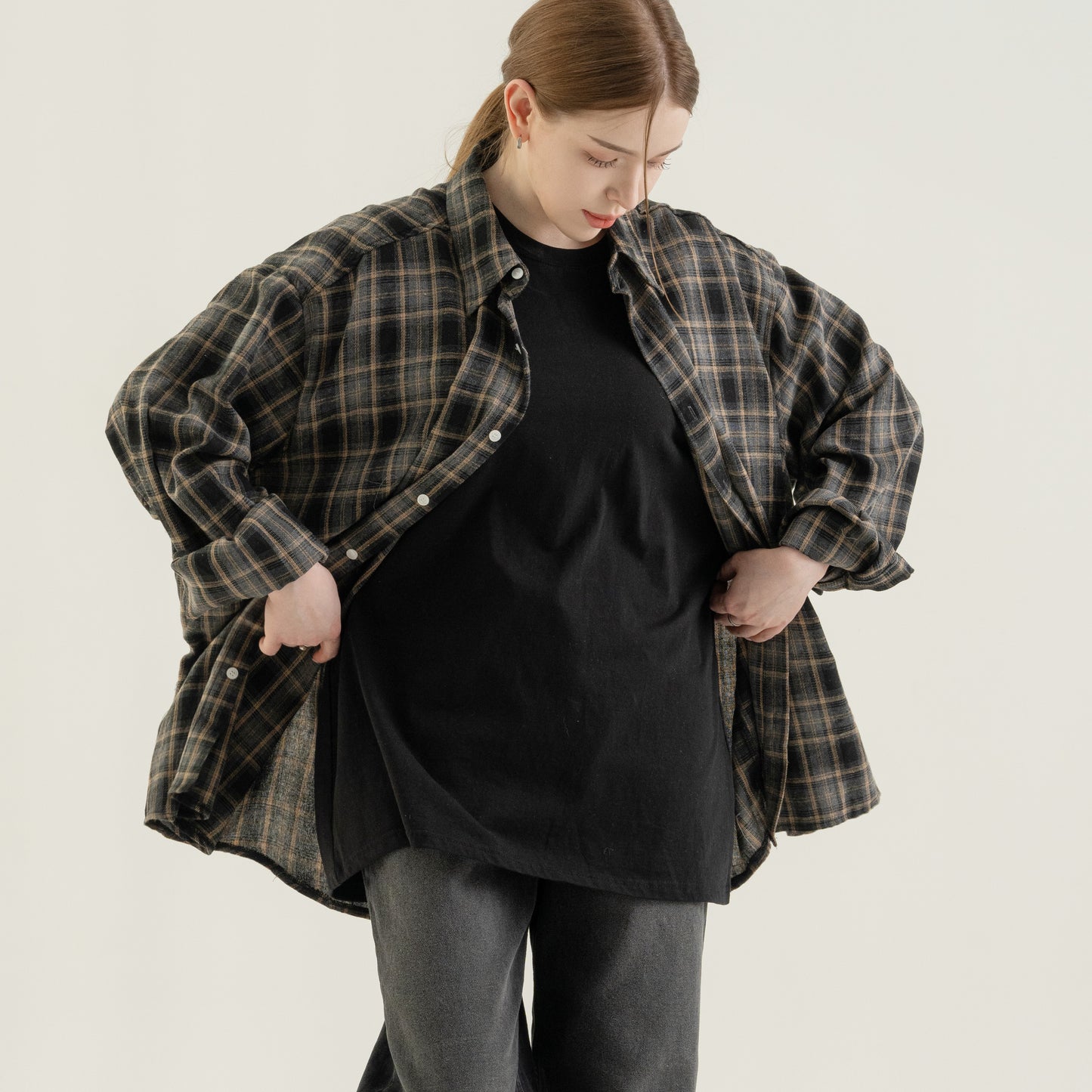 Over-Fit Checkered Shirt