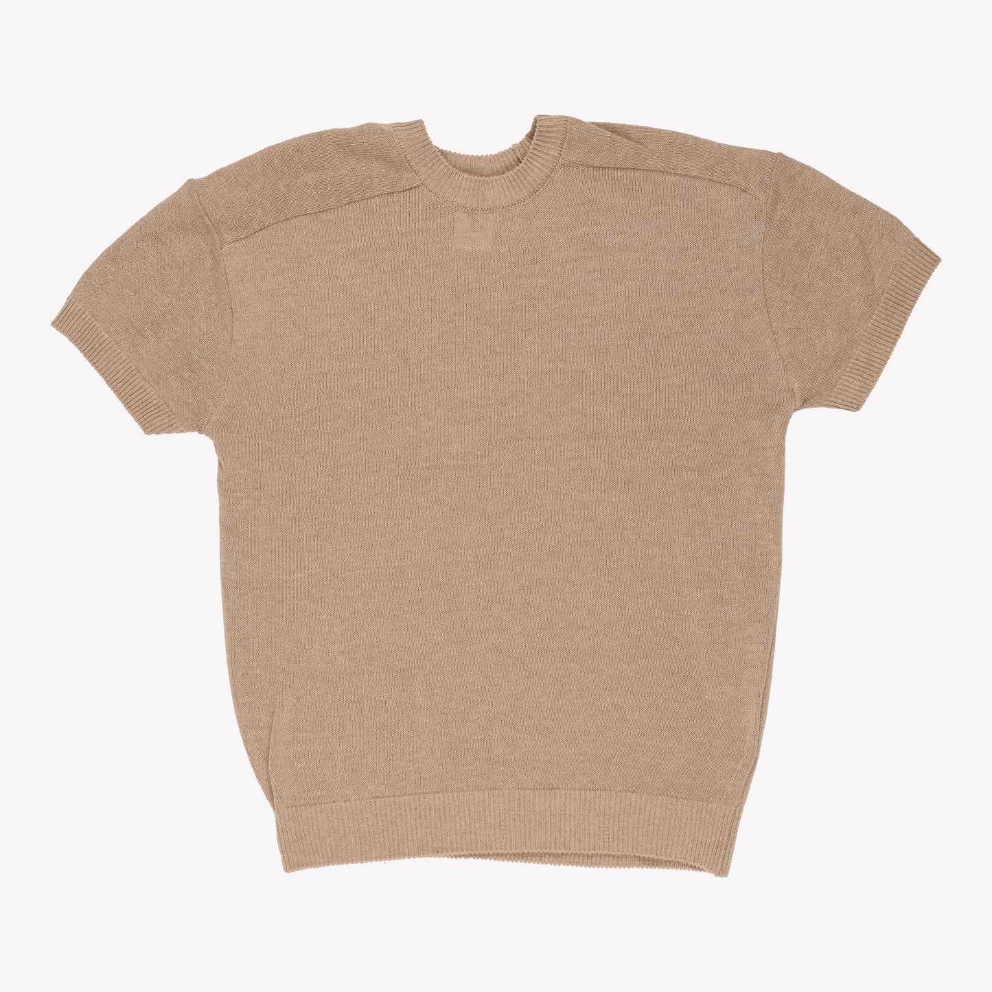 Linen short-sleeved knit