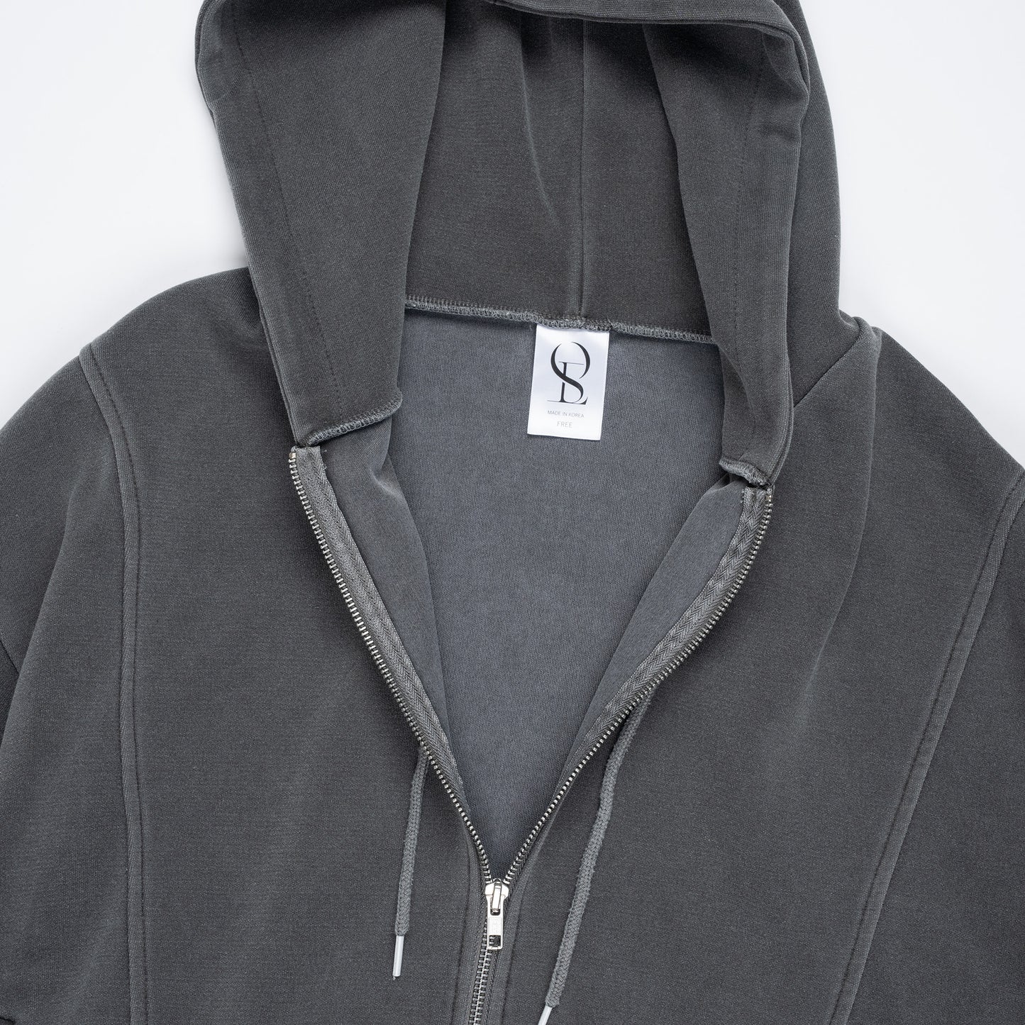Vintage Pigment zip-up Hoodie