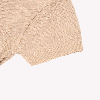Linen short-sleeved knit