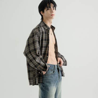 Over-Fit Checkered Shirt